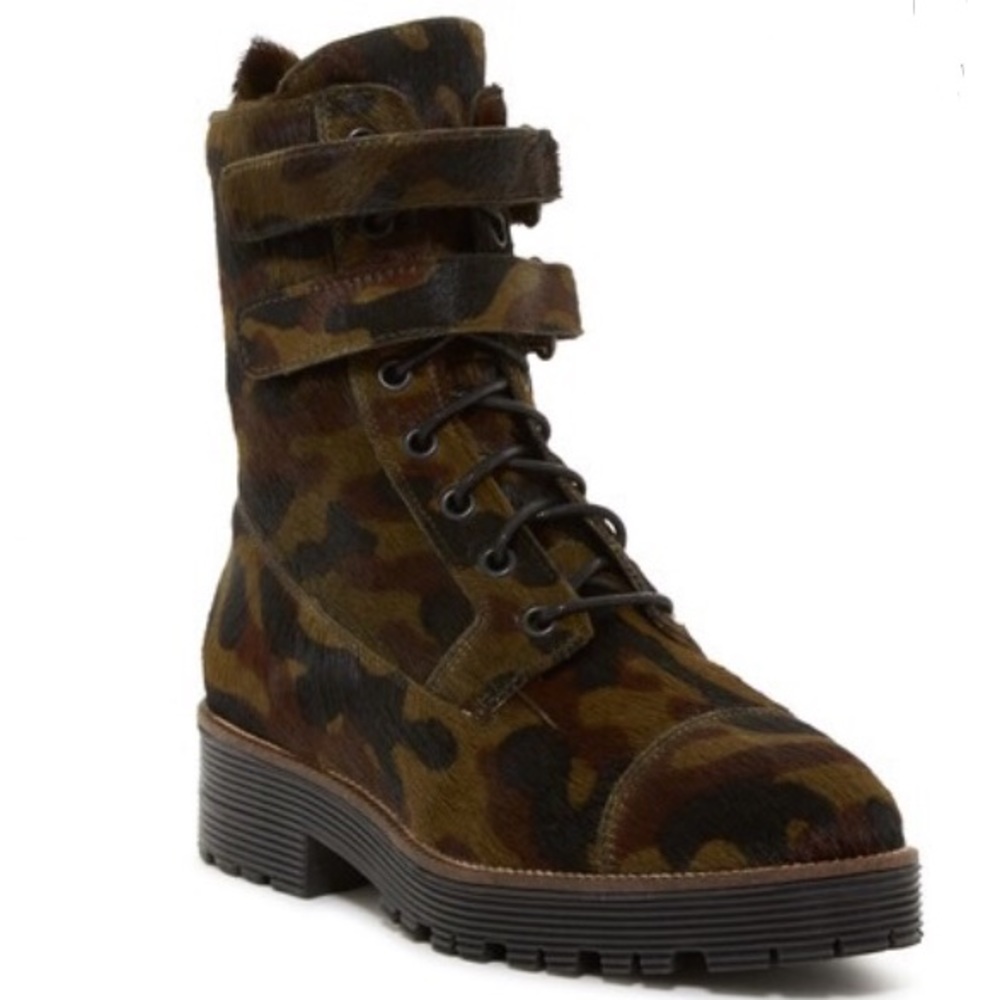 Shellys London | Tyra Camo Combat Boots